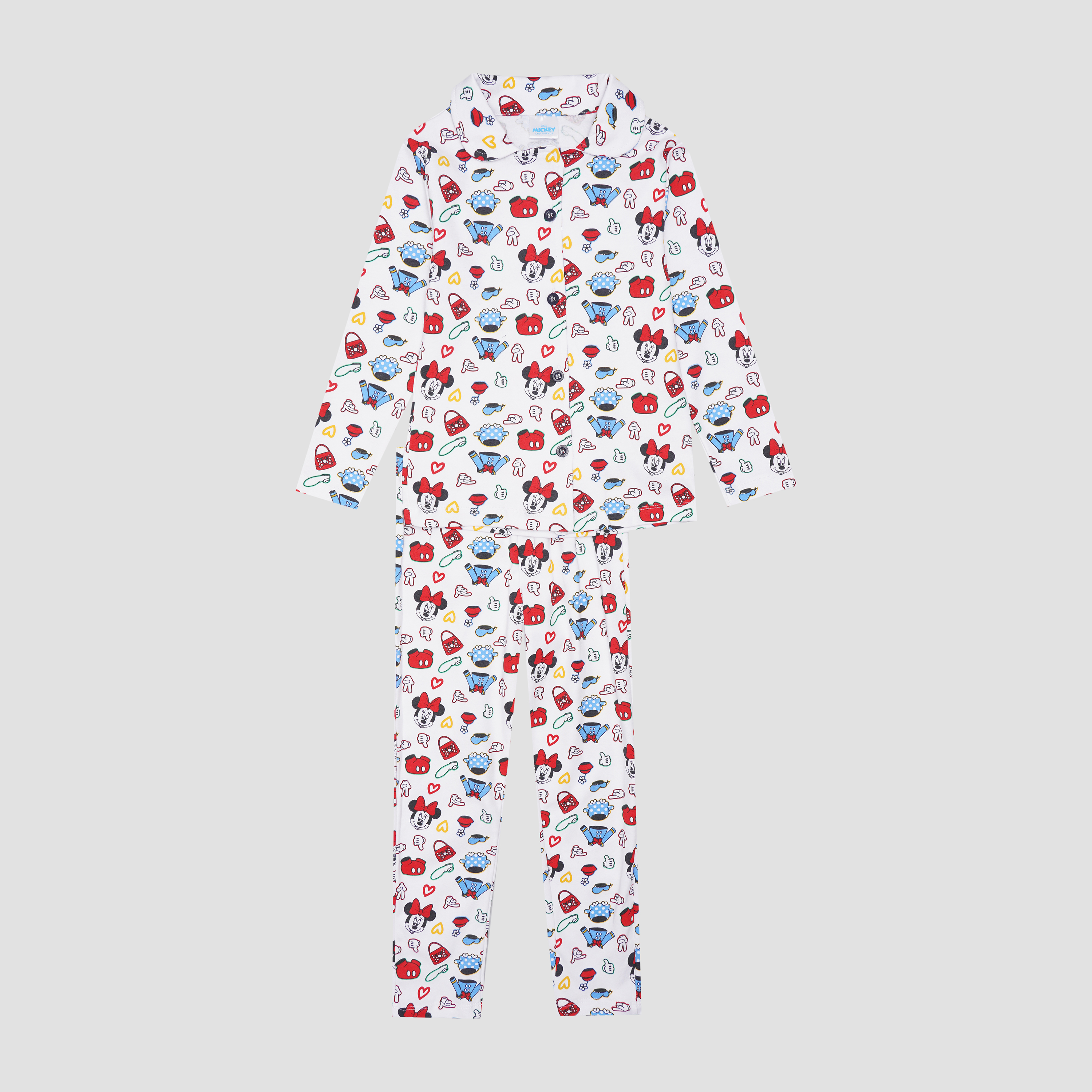 

Пижама (рубашка + штаны) Disney Minnie Mouse MN18517 98 см Белая