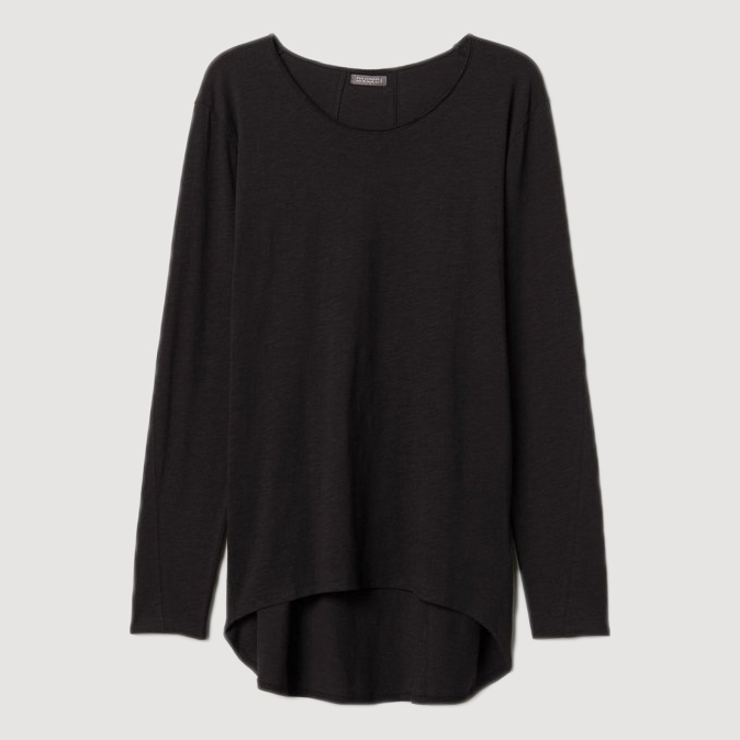 

Лонгслив H&M 0672023  Черный, Лонгслив H&M 0672023 S Черный