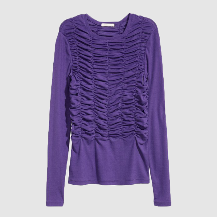 

Лонгслив H&M 0574605  Фиолетовый, Лонгслив H&M 0574605 40 Фиолетовый
