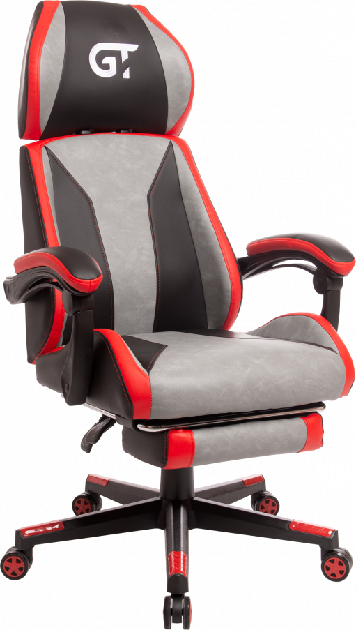

Кресло для геймеров GT RACER X-2653 Черно-красно-серое (X-2653 Black/Red/Gray)