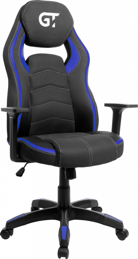 

Кресло для геймеров GT RACER X-2589 Черно-синее (X-2589 Black/Blue)