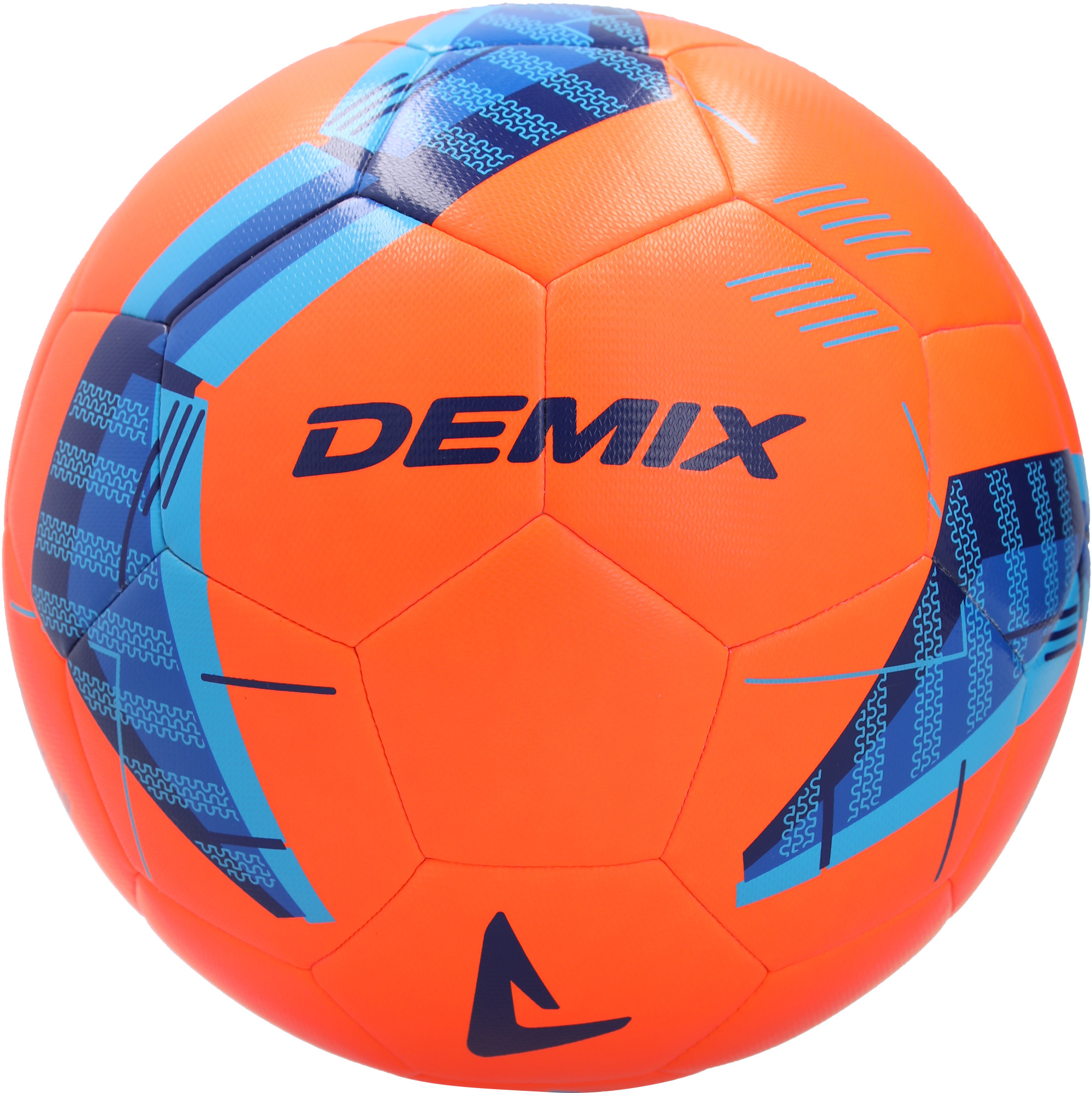 

Мяч футбольный (size 5, 68-70 см окружность) Demix Оранжевый с голубым