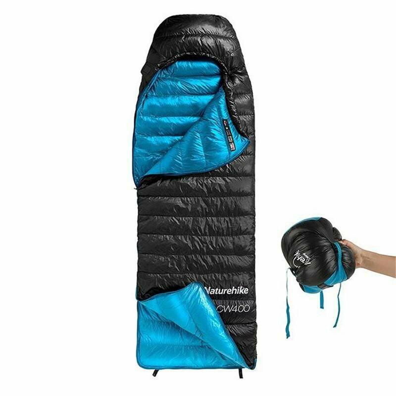 

Спальник Naturehike CWZ400 NH19W400-Z, Розмір L, 550FP 90% Goose down, чорний