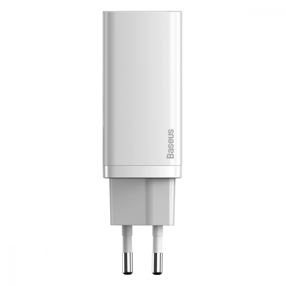 

СЗУ Baseus GaN2 Lite Quick Charger 65W (1 Type-C + 1 USB) white