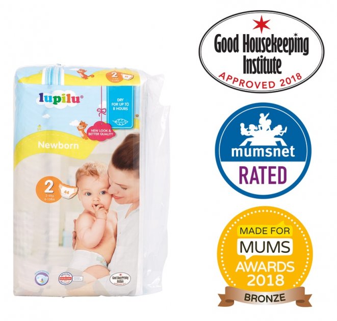 

Подгузники Lupilu Newborn comfort 2 размер 3-6 кг Box 88шт ( 2уп*44 шт)