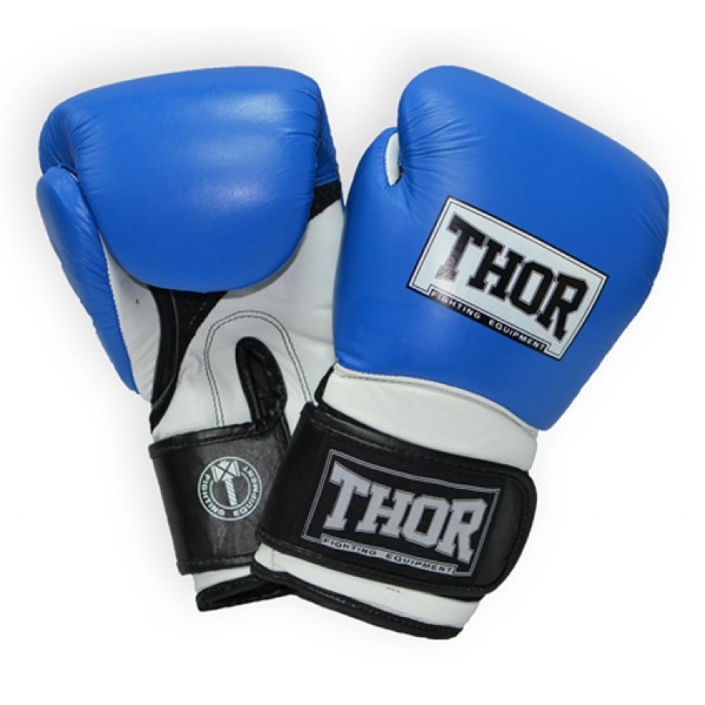 

Боксерские перчатки THOR Pro King 12oz Blue/White/Black (8041/03(Leather) Bl/Wh/B12 oz.)