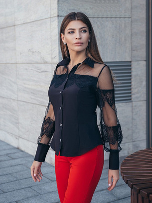 

Fashions • Женская блузка Elouisa Fashions  черный (3971, Fashions • Женская блузка Elouisa Fashions L черный (3971)