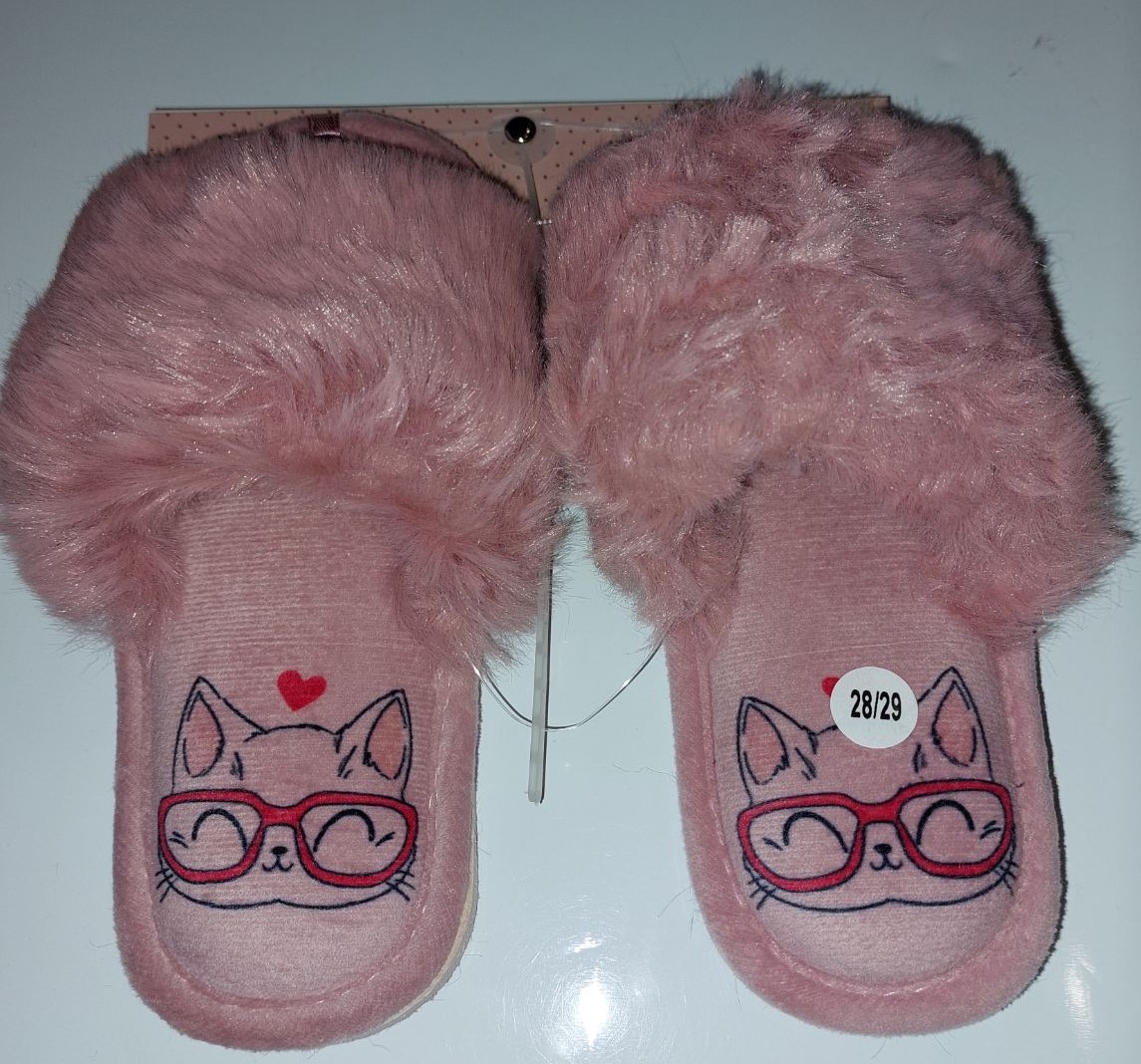 

Капці домашні дитячі HS-LUX хутрянi відкриті TWINS 6293 30-31 Рожевий (4963707)
