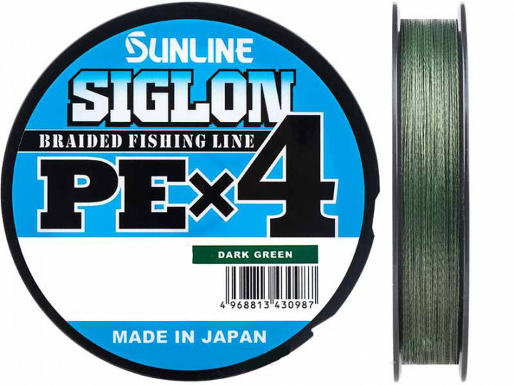 

Шнур Sunline Siglon PE х4 (темн-зел.) 150м 0.121мм 3,3кг/8lb