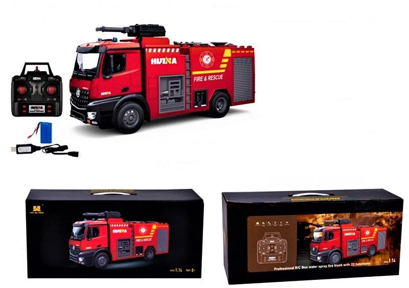 

Пожарная машина Hulna 1562 1:14 Metal Fire Truck With Water Cannon (Red)