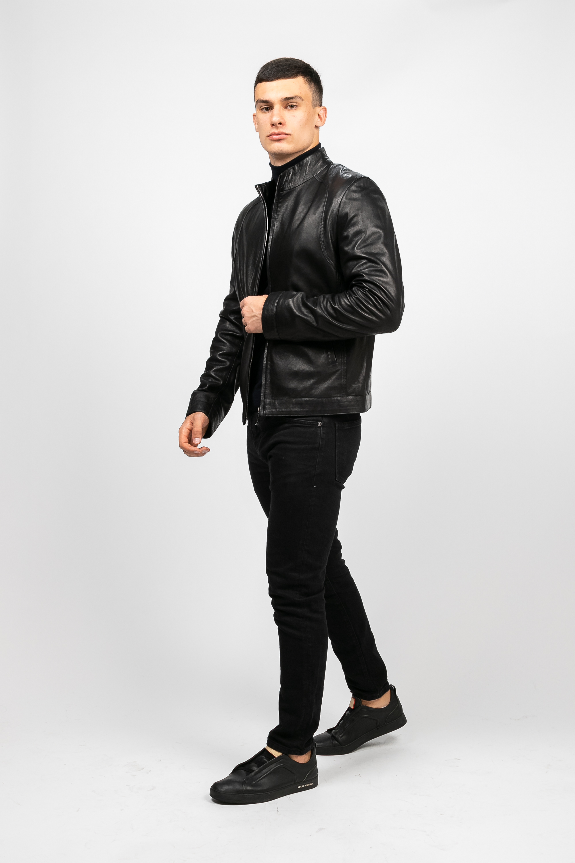 

Кожаная куртка PARKA+ 01829 со стойкой Чорний, Кожаная куртка PARKA+ 01829 со стойкой Чорний 50