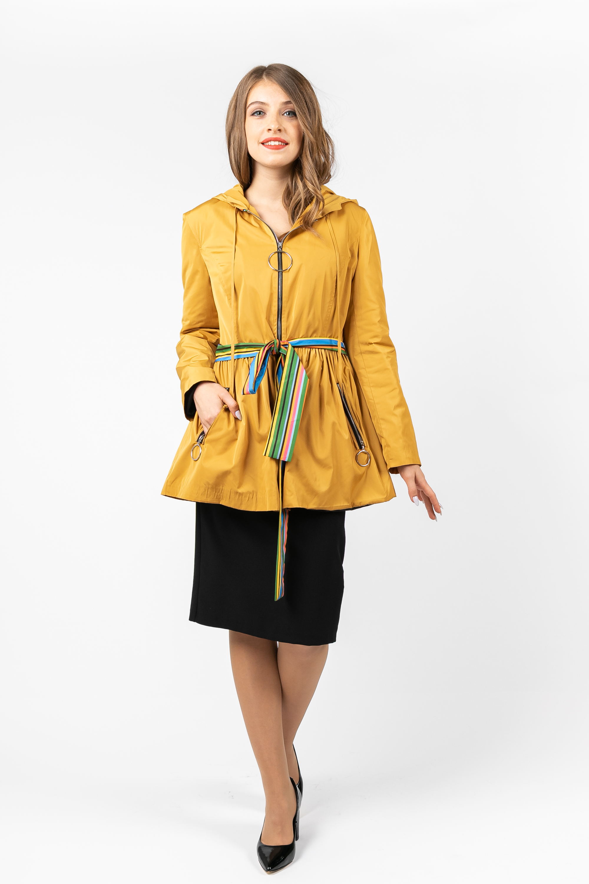 

Стильная куртка PARKA+ 01788 из плащевой ткани Жовтий, Стильная куртка PARKA+ 01788 из плащевой ткани Жовтий 36
