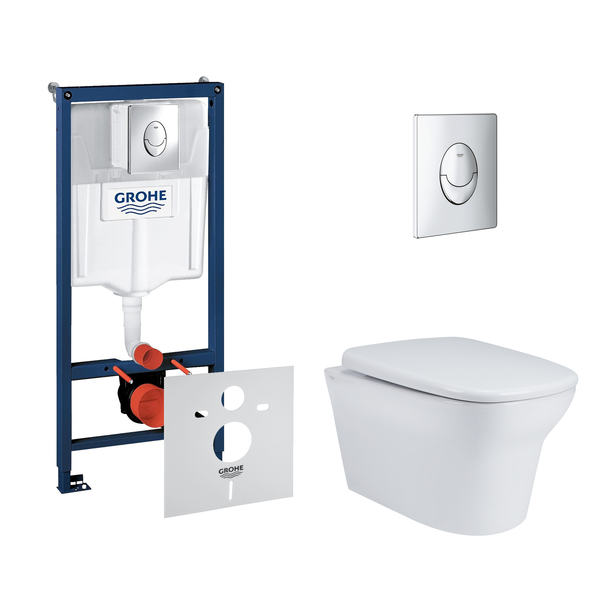 

Набор инсталляция 4 в 1 Grohe Rapid SL 38721001 + унитаз с сиденьем Qtap Gemini QT25332614EW