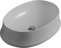 

SH04CM-EXPO Simas Sharp Cemento Matt Овальна накладна раковина на стільницю,600х420 мм,EXPO