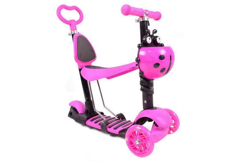 

Самокат YG Toys 4-х колісний 5в1 56*15*27см рожевий мс SC17097