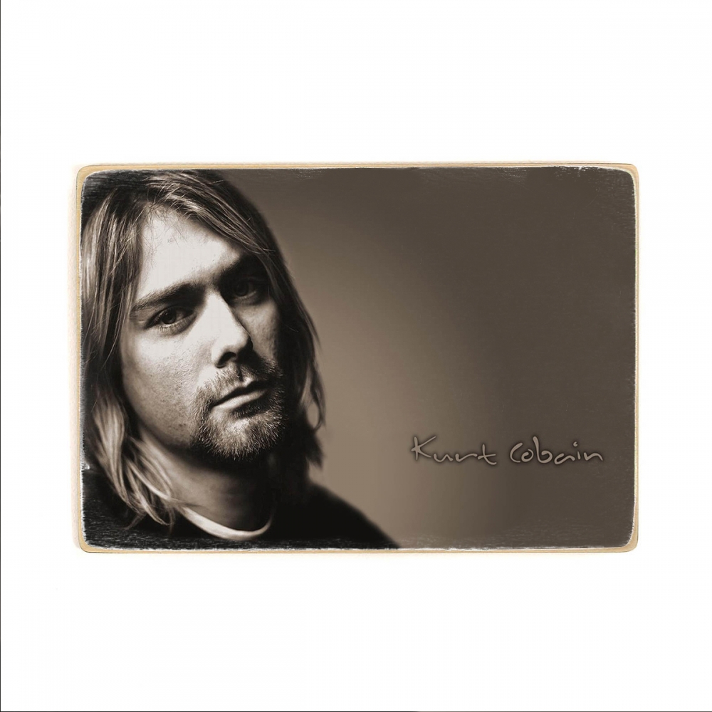 

Деревянный постер Музыка Nirvana. Kurt cobain. Нирвана, Курт кобейн портрет А2