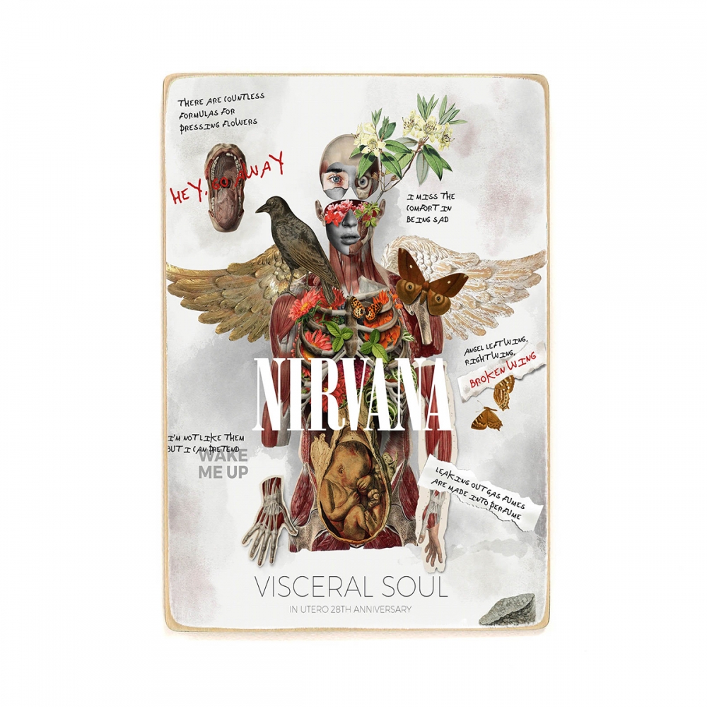 

Деревянный постер Музыка Nirvana. Kurt cobain. Нирвана, in utero, Курт кобейн А2