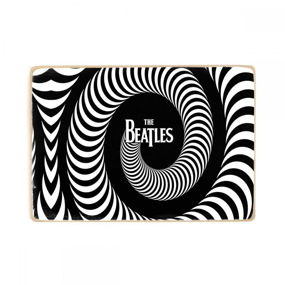 

Деревянный постер Музыка Beatles. Битлз логотип А2