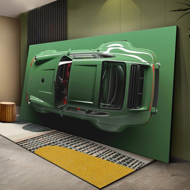 

Картина на холсте Автомобили Green Porsche 911 90х180 см.