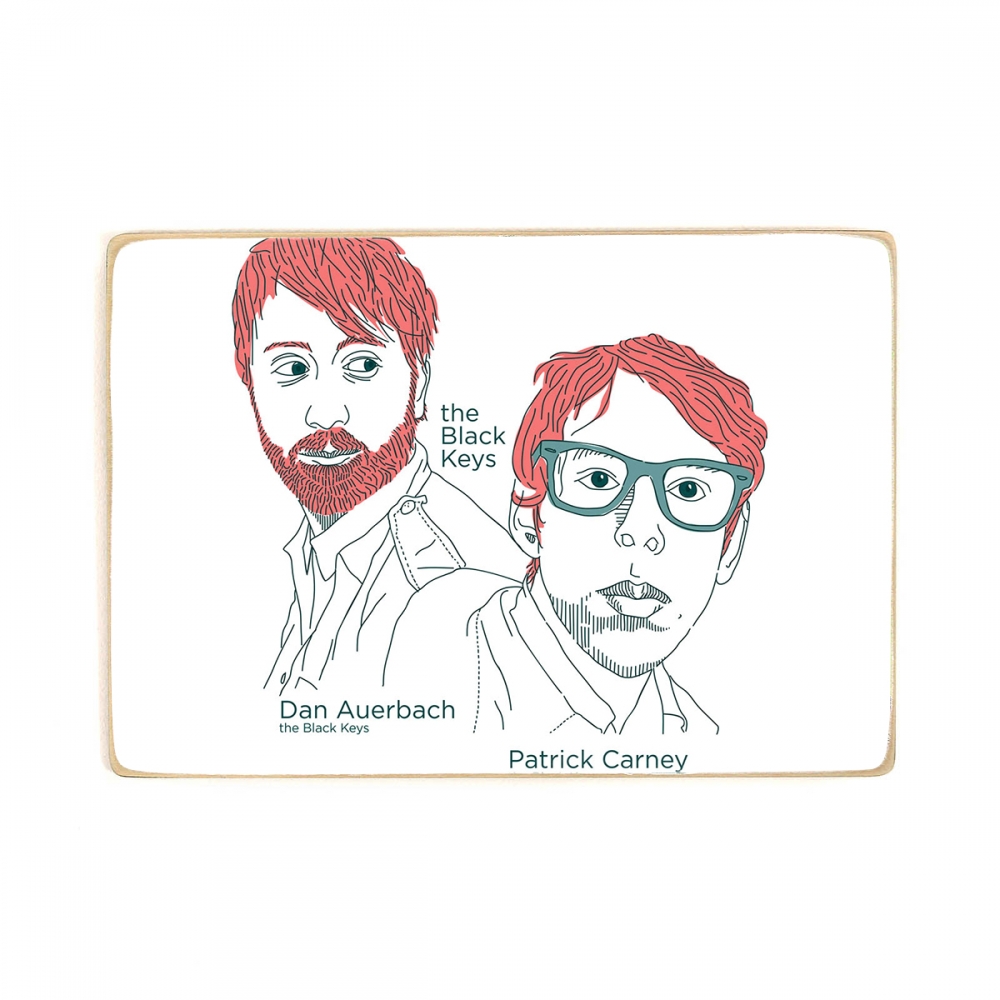 

Деревянный постер Музыка The Black Keys. блюз-рок. А2