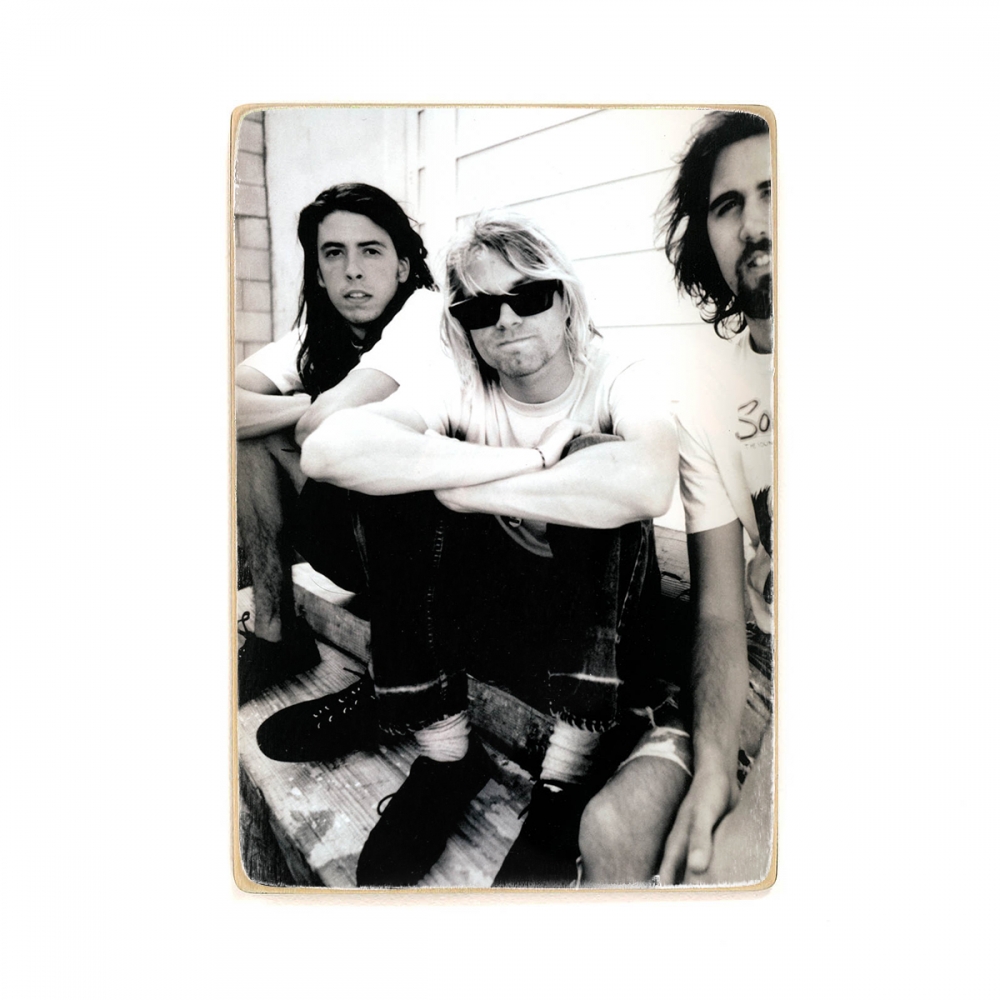 

Деревянный постер Музыка Nirvana. Kurt cobain. Нирвана, черно белое фото группы А1