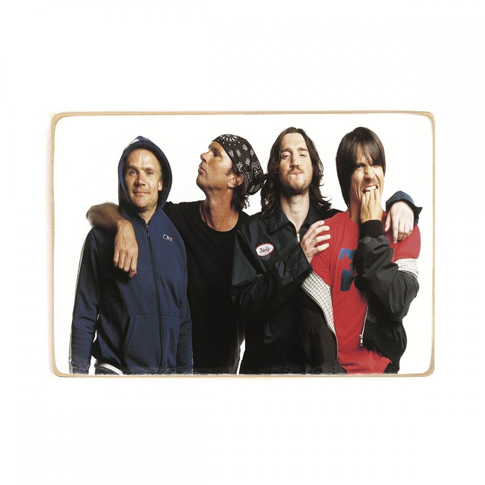 

Деревянный постер Музыка Red Hot Chili Peppers. RHCP. участники группы А2
