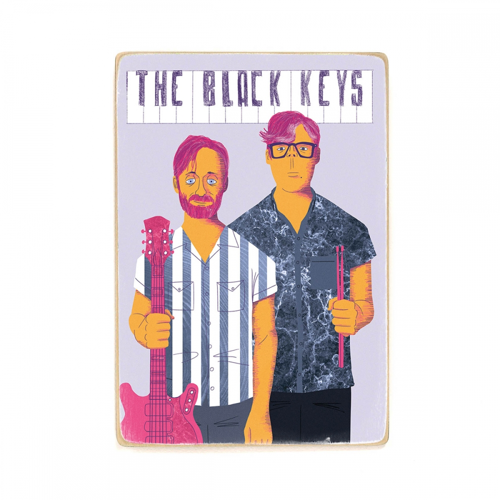 

Деревянный постер Музыка The Black Keys. блюз-рок. garage rock А2