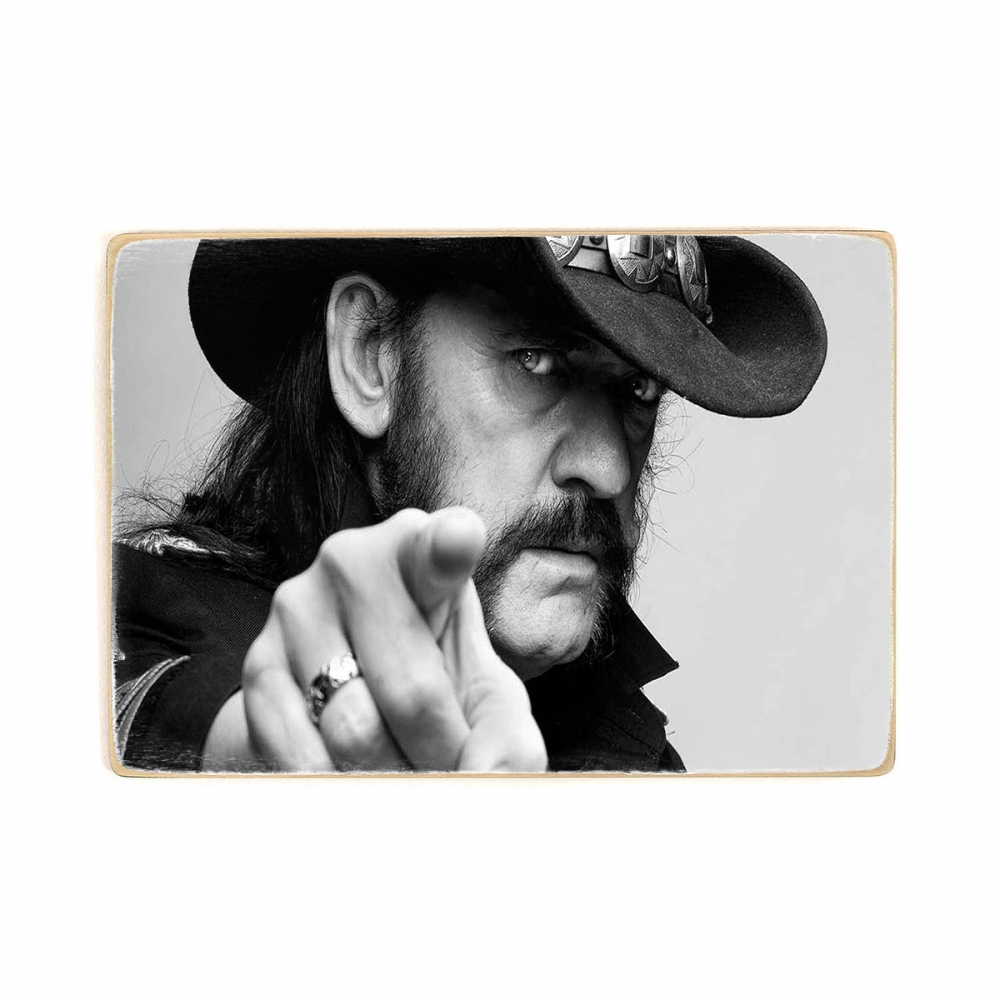 

Деревянный постер Музыка Поезд Motorhead - Lemmy, моторхед, Лемми в ковбойской шляпе А2