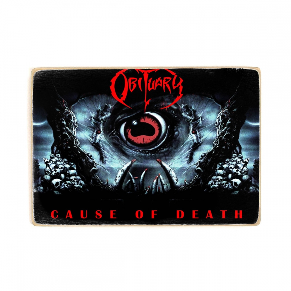 

Деревянный постер Музыка Obituary - Cause of Death А2