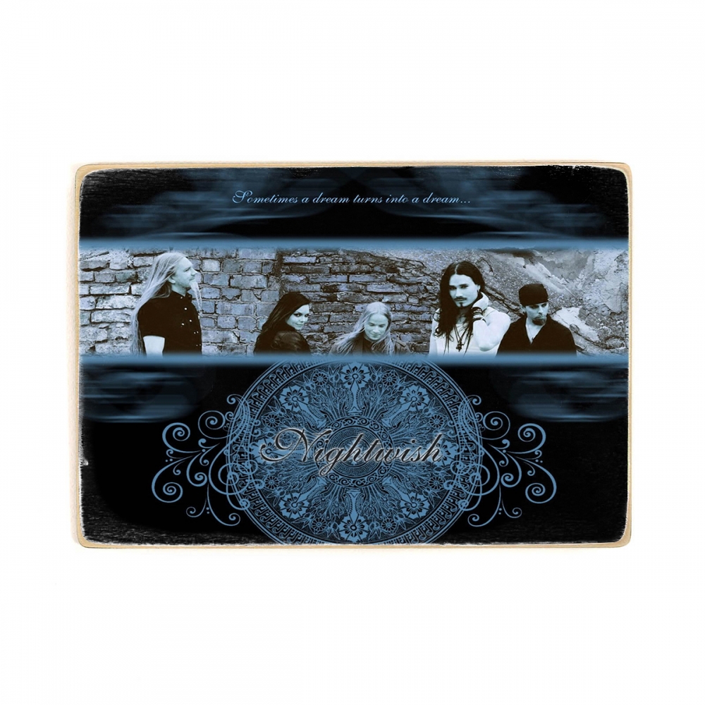 

Деревянный постер Музыка Nightwish, Участники Найтвиш . Metal music А2
