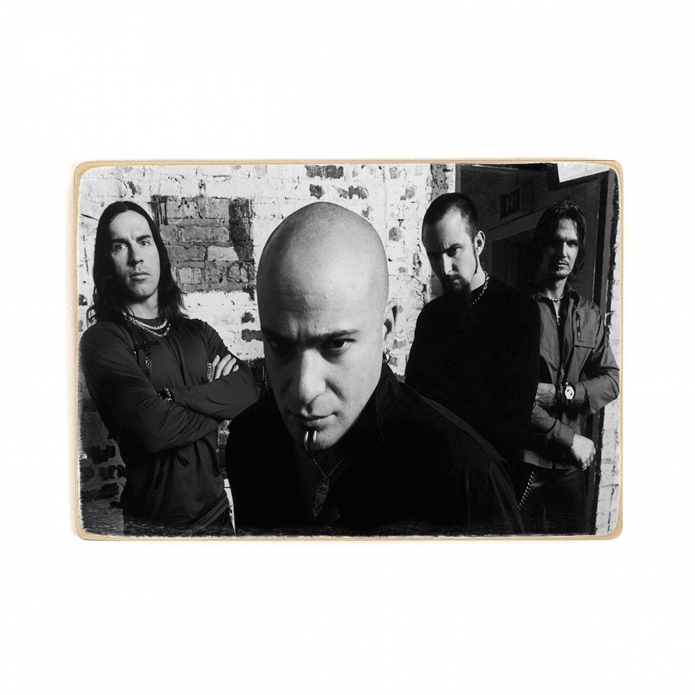 

Деревянный постер Музыка Disturbed. Участники А1