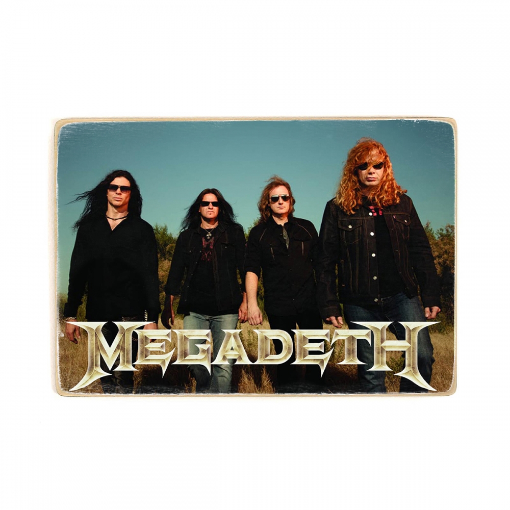 

Деревянный постер Музыка Megadeth. Состав группы А1