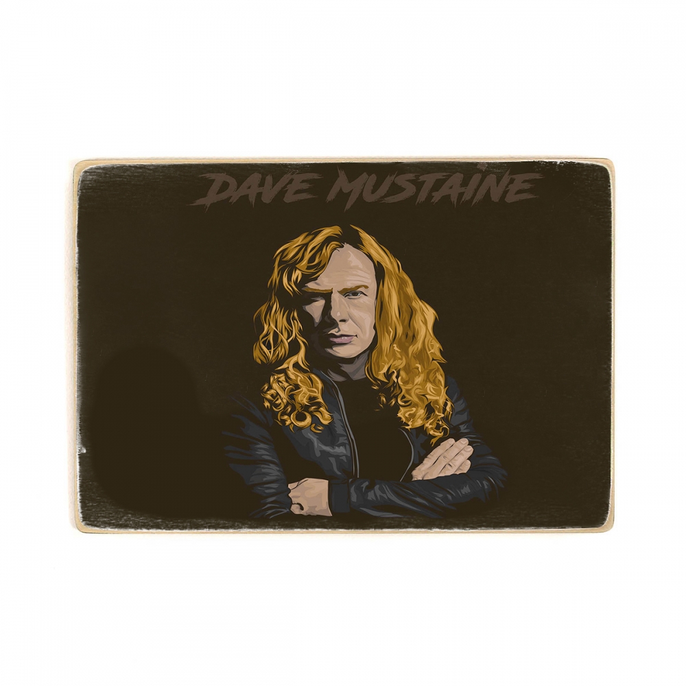 

Деревянный постер Музыка Megadeth - Dave Mustaine А1