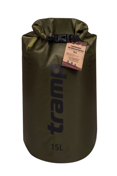 

Гермомешок Tramp PVC Diamond Rip-Stop оливковый 15л