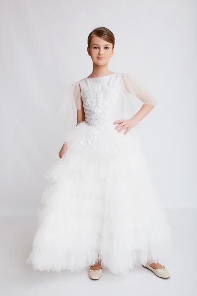 

Платье Miss DM Эльза 146 см Белое (3831784)