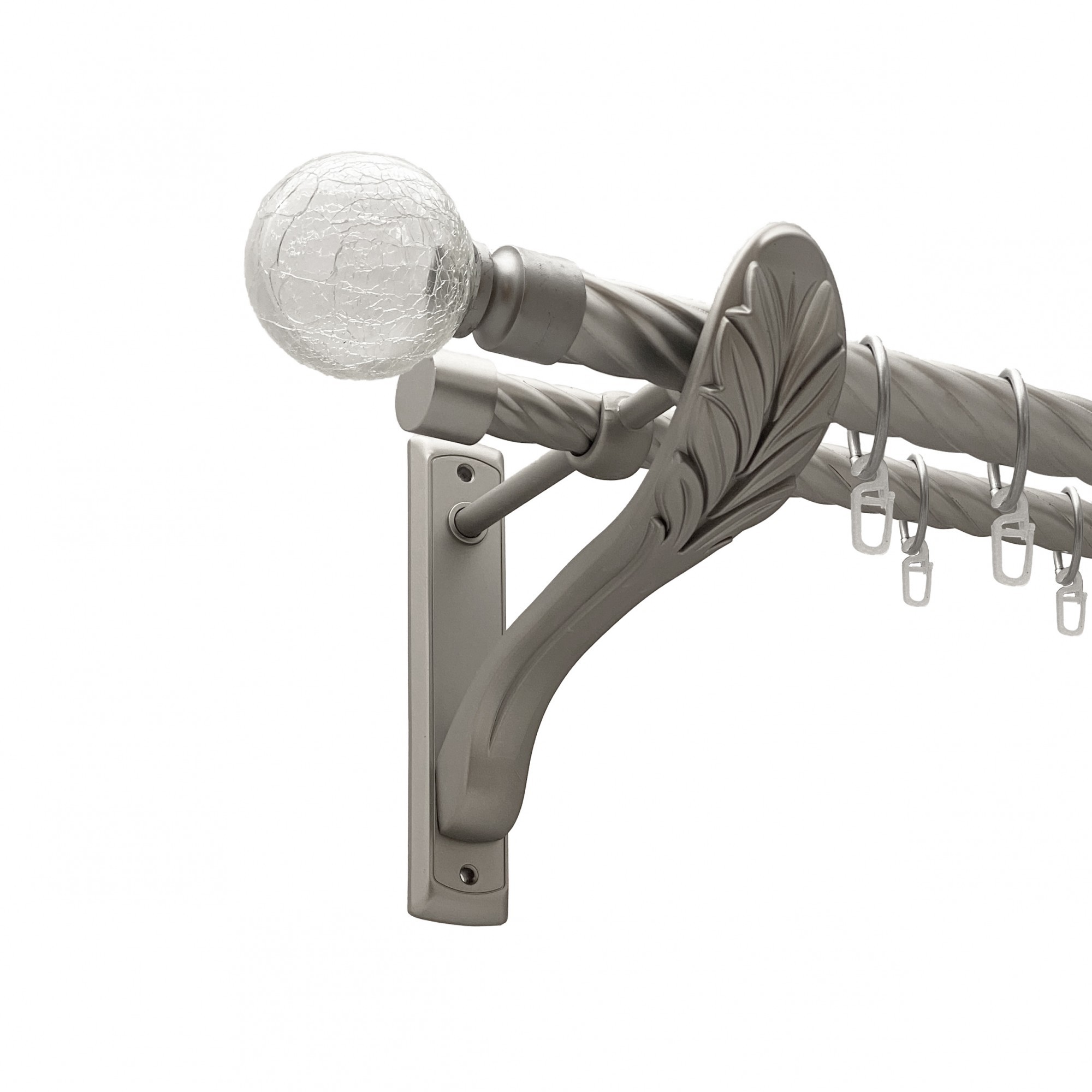 

Карниз Orvit Сепія металевий дворядний ретро скручена труба кільце металеве Сатин 25\19 мм 200 см (00-00011532)