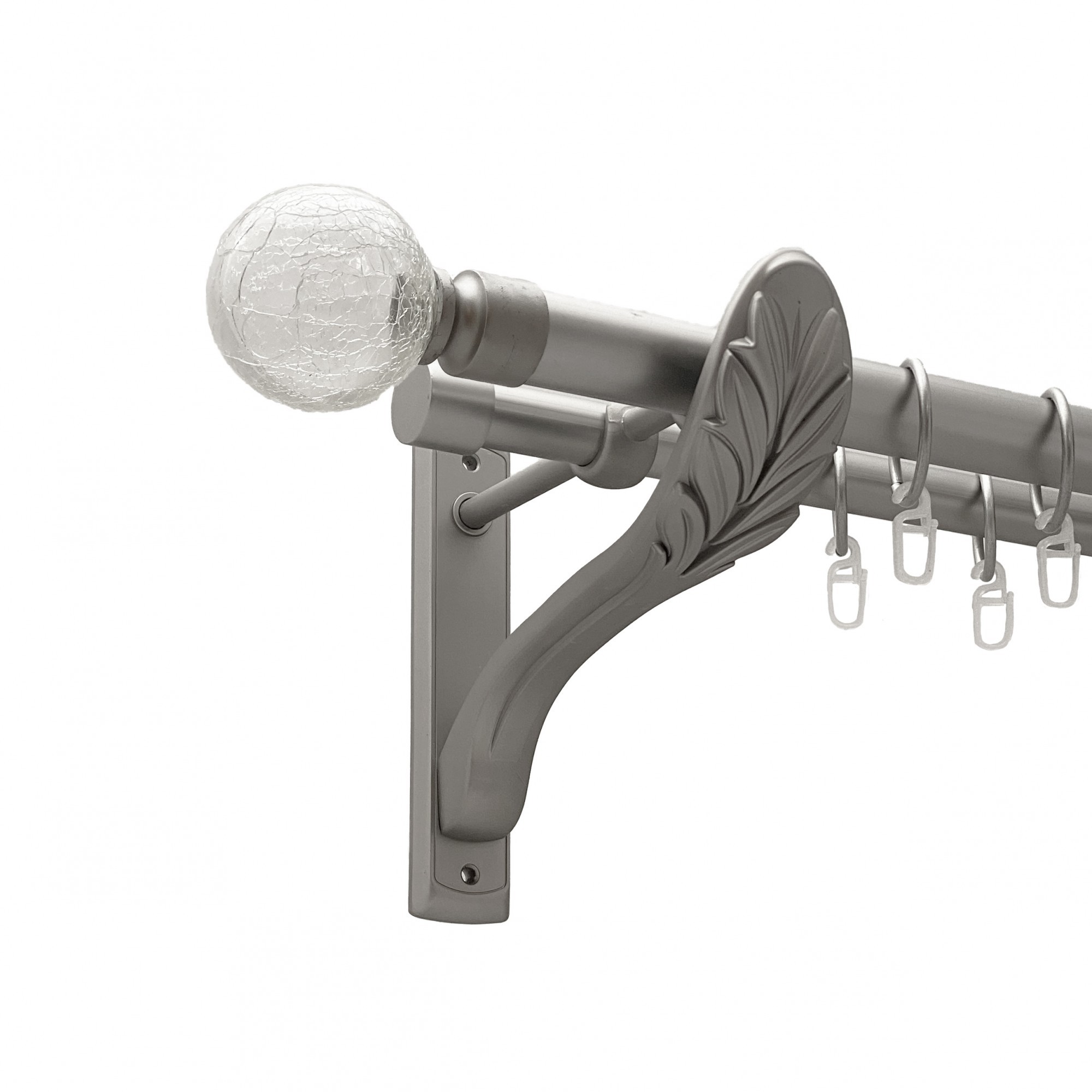 

Карниз Orvit Сепія металевий дворядний ретро гладка труба кільце металеве Сатин 25\19 мм 240 см (00-00011329)