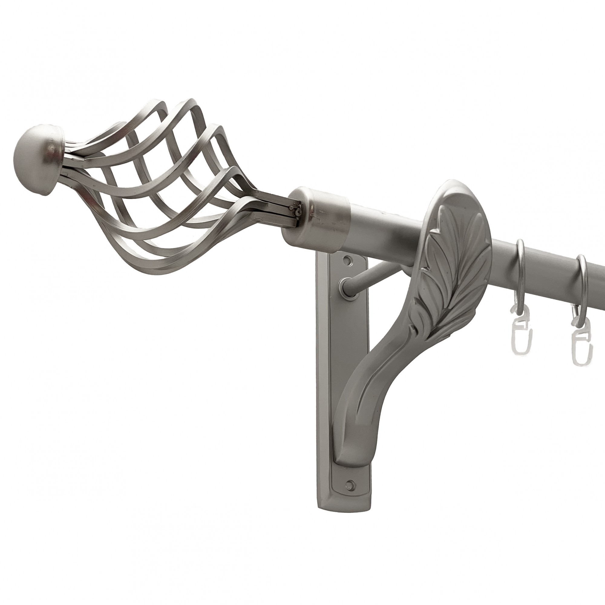 

Карниз Orvit Арезо металевий однорядний ретро гладка труба кільце металеве Сатин 25 мм 200 см (00-00011160)