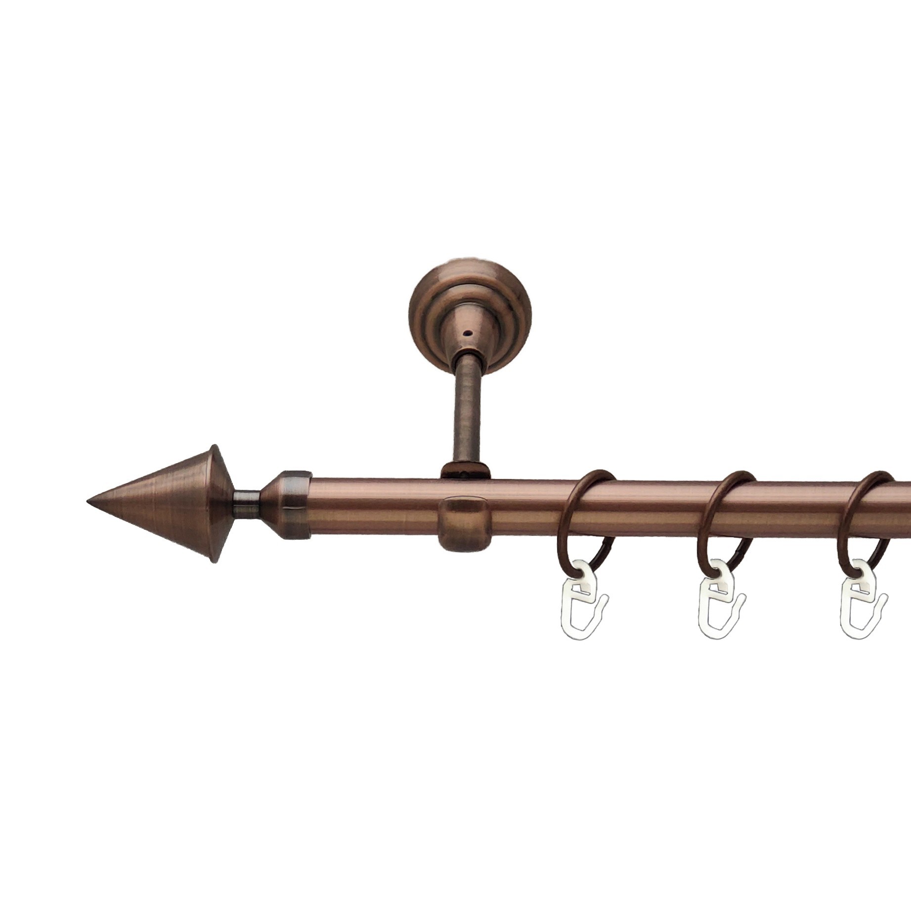 

Карниз Orvit Фіорі металевий однорядний відкритий гладка труба кільце металеве Мідь 19 мм 300 см (00-00011776)