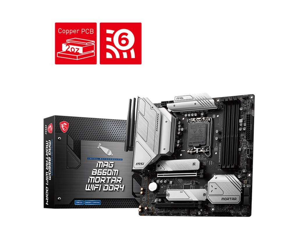 

MSI MAG B660M Mortar WiFi DDR4 Socket 1700