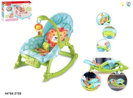 

Дитячий шезлонг-гойдалка 2в1 0-18кг. кор.65*49см 3689-WYZ