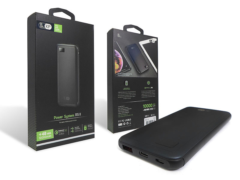 

Повербанк PowerBank KP PD-19 с лэд зарядкой 10000 mah черный (PD-19)
