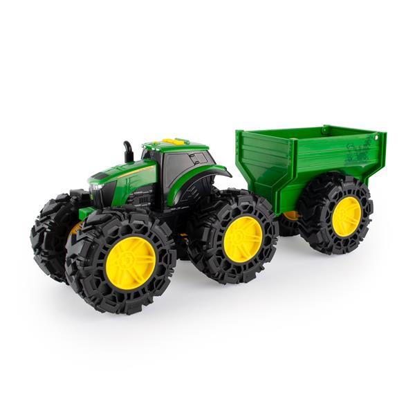 

Игрушечный трактор John Deere Kids Monster Treads с прицепом и большими колесами (47353)