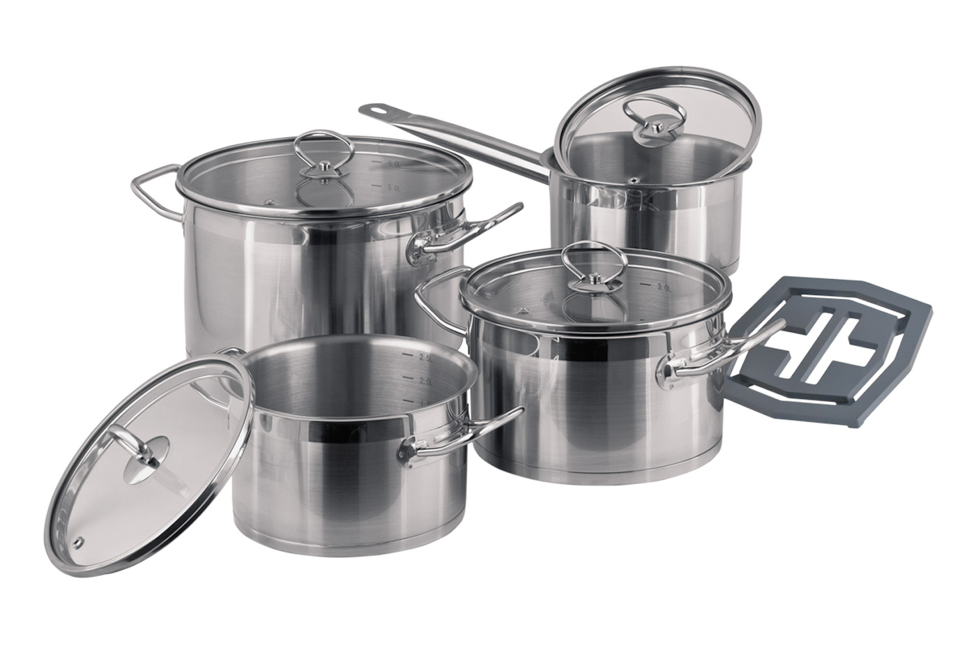 

Набор посуды VINZER Universum Compact 9 пр.