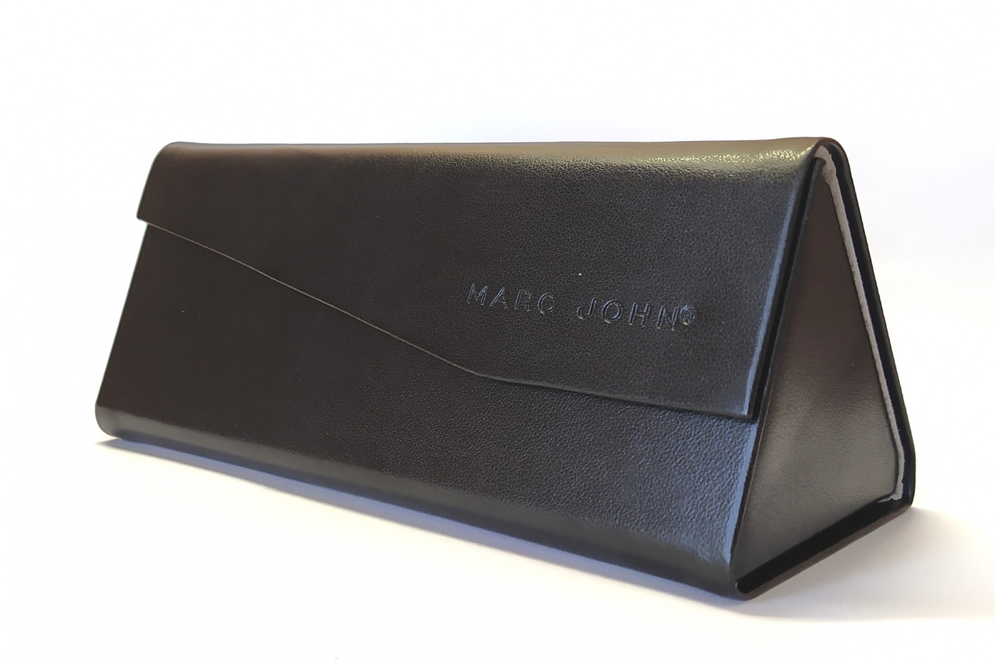 

Футляр на магнитах складной для очков Marc John MJ001 black эко-кожа
