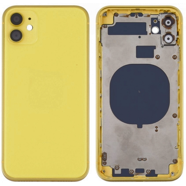 

Крышка задняя iPhone 11 с рамкой Yellow Copy