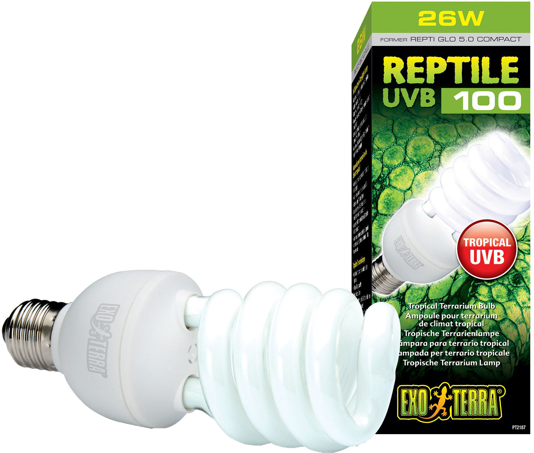 

Лампа Hagen Repti GLO 5.0/26 Вт UVB100 Е27