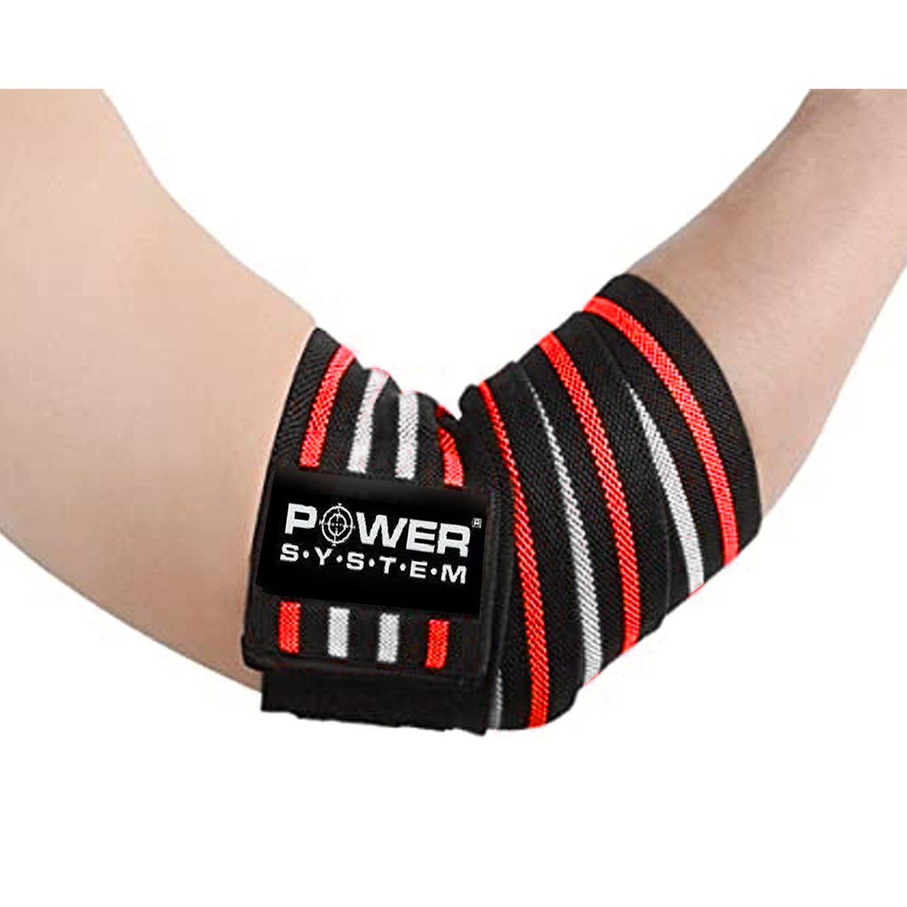 

Локтевые бинты Power System Elbow Wraps PS-3600 Red/Black
