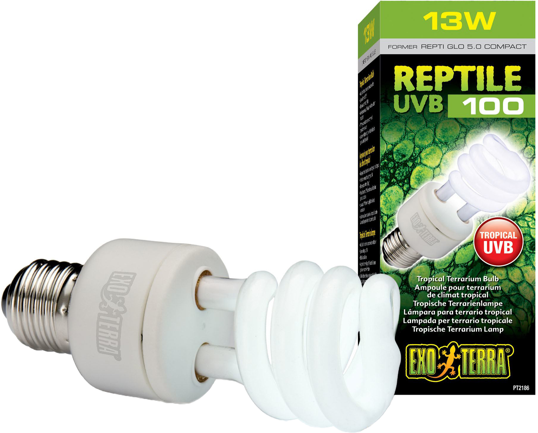 

Лампа Hagen Repti GLO 5.0/13 Вт UVB100 Е27