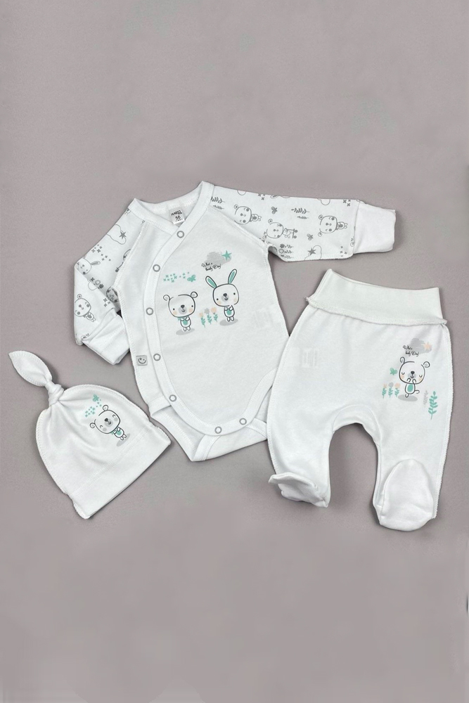 

Костюм яслі "Lovely day" на хлопчика MARIO KIDS 56 білий (SKT000586091)